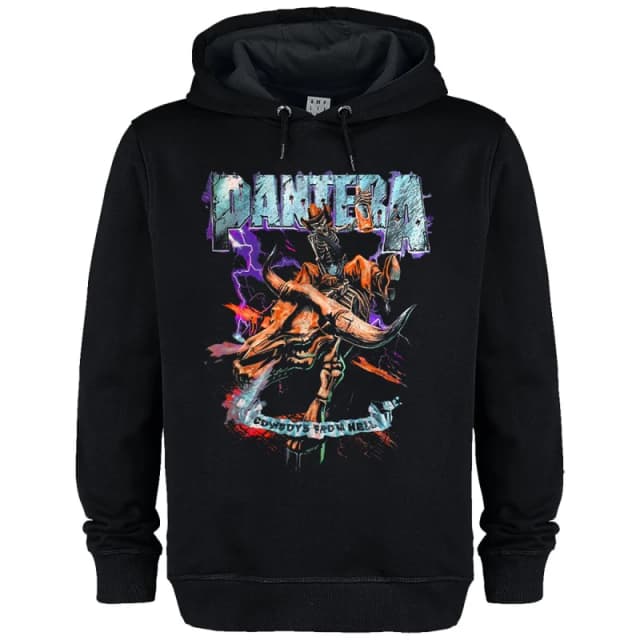Amplified Womens Cow From Hell Pantera Hoodie in Black Size: XS Black Female XS