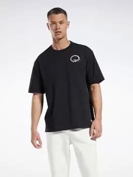 Reebok Iverson Panini T-Shirt, Chalk, Male, T-Shirts, HS1274