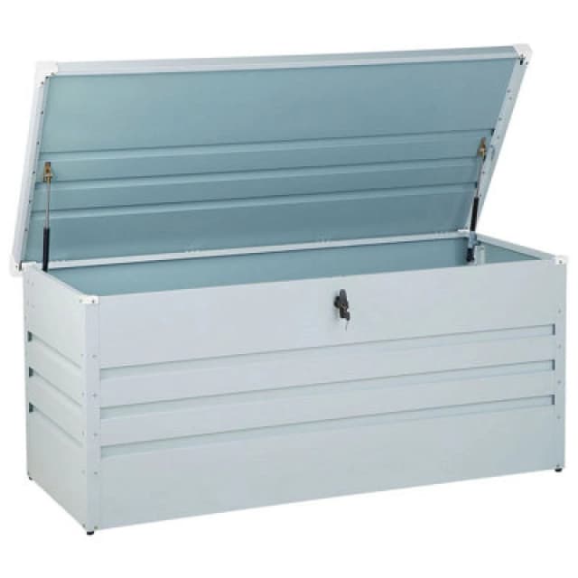 Beliani Storage Box Cebrosa 132cm 62cm Light Grey