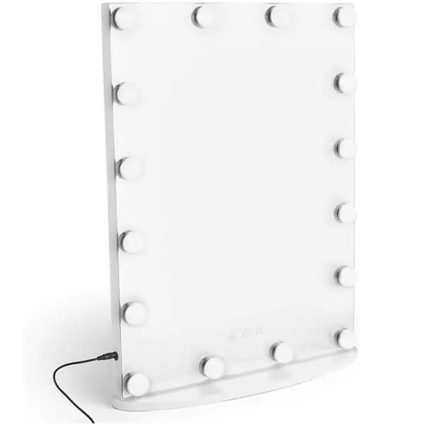 VonHaus VonHaus Slimline Hollywood Mirror - White One Size