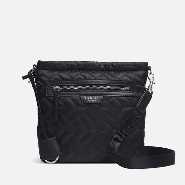 Radley Womens Finsbury Park - Quilt Ziptop Cross Body Bag - Black female H4354001