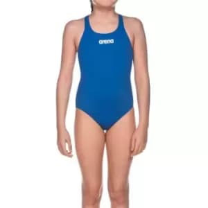 Arena Girls Sports Swimsuit Solid Swim Pro - Blue