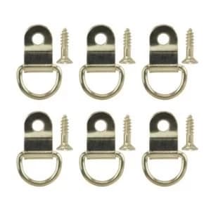 BQ Brass Effect Picture Hook Pack of 6
