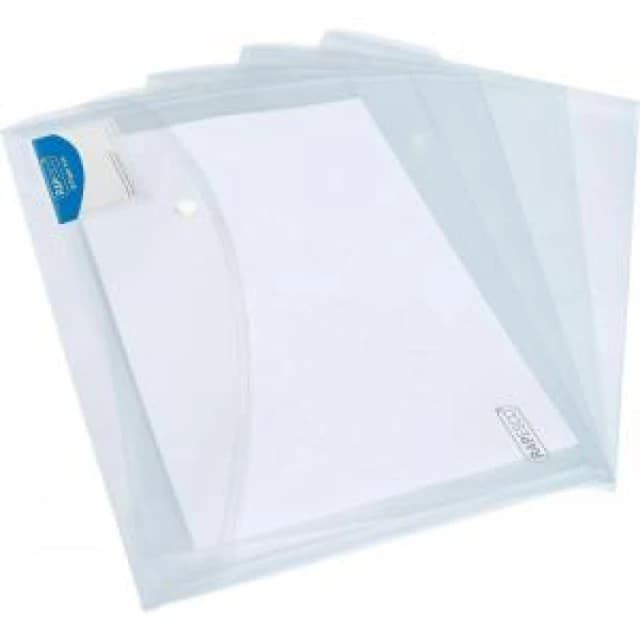 Rapesco ID Popper Wallet A4+ Clear - PK5 - 1629