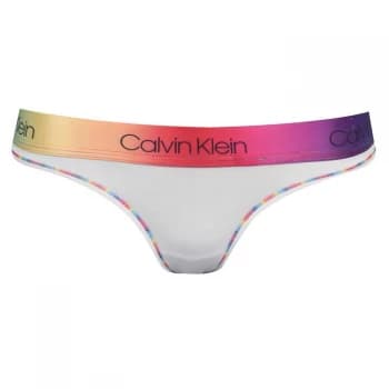 Calvin Klein Pride Thong - White Pride WB