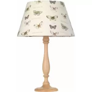 Table Lamp Large Tall Limed Wood Shade Not Included Limed LED E27 60w