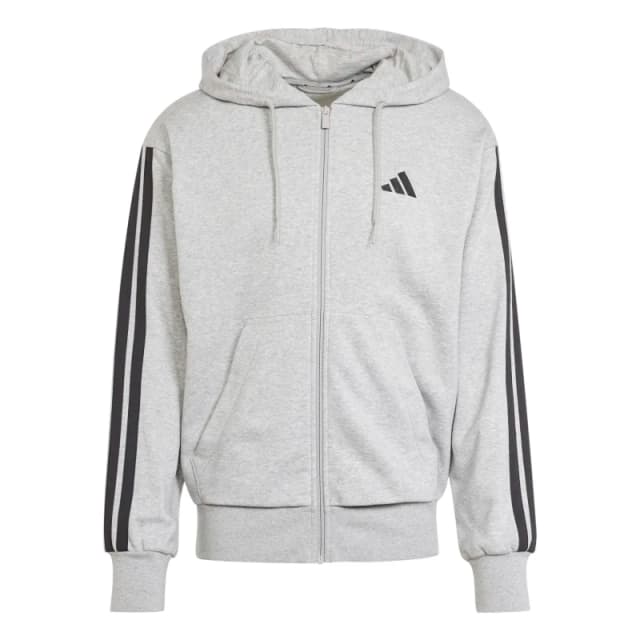 Adidas SPORTSWEAR Essential Zip-Up Hoodie Grey Marl Men S;M;XXL