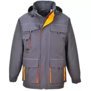Portwest - TX30GRRXXL - sz 2XL Texo Contrast Rain Jacket - Grey - Grey