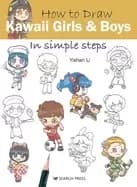 how to draw kawaii girls and boys in simple steps