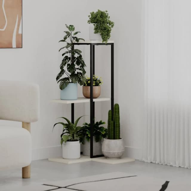 Decortie Vetra' Modern 3-Tier Plant Stand 46cm in Light Sand Size: 1 Pack Light Sand Unisex 1 Pack