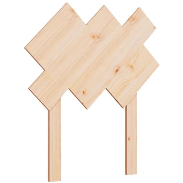 Vidaxl Bed Headboard 72.5X3X81cm Solid Wood Pine, Brown 819195