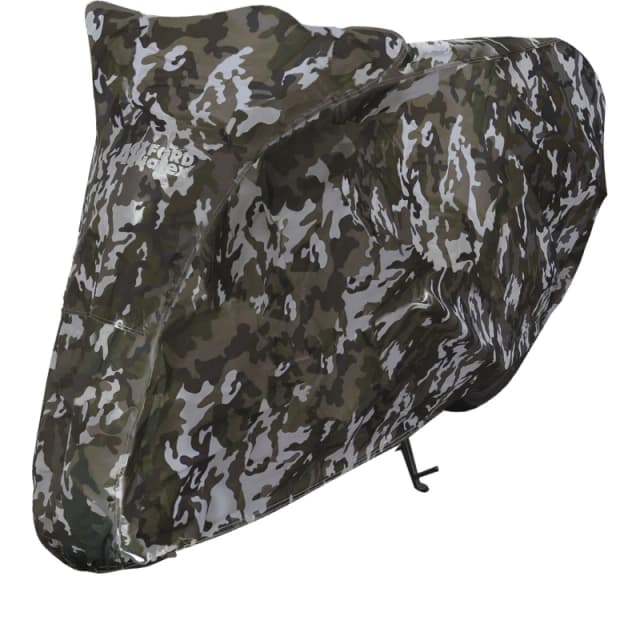 Oxford Aquatex Motorcycle Cover Small Camo