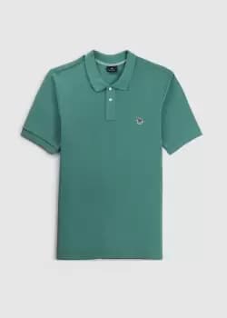 Paul Smith Mens Regular Fit Ss Zebra Poloshirt Shirt In Green