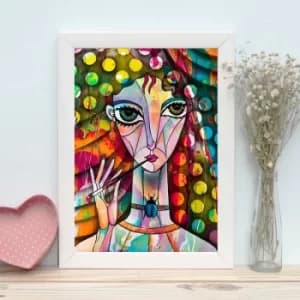 BC1548363803 Multicolor Decorative Framed MDF Painting