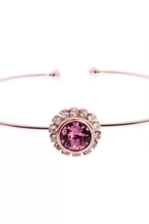 Ted Baker Ladies PVD rose plating Sappelle Crystal Chain Ultra Fine Cuff TBJ855-24-04