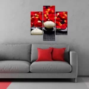 3MDF-027 Multicolor Decorative MDF Painting (3 Pieces)