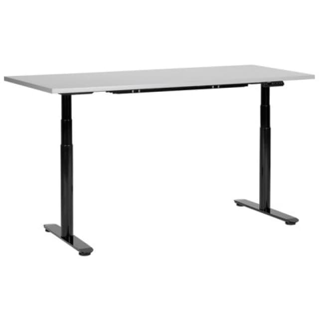 Beliani Electric Adjustable Standing Desk Destinas Grey/ Black 160 Cm 72 Cm