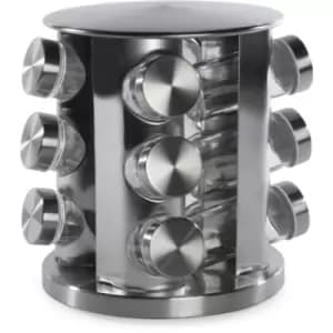Maison&white - Revolving Spice Rack with 12 Glass Jars Included M&W - Multi