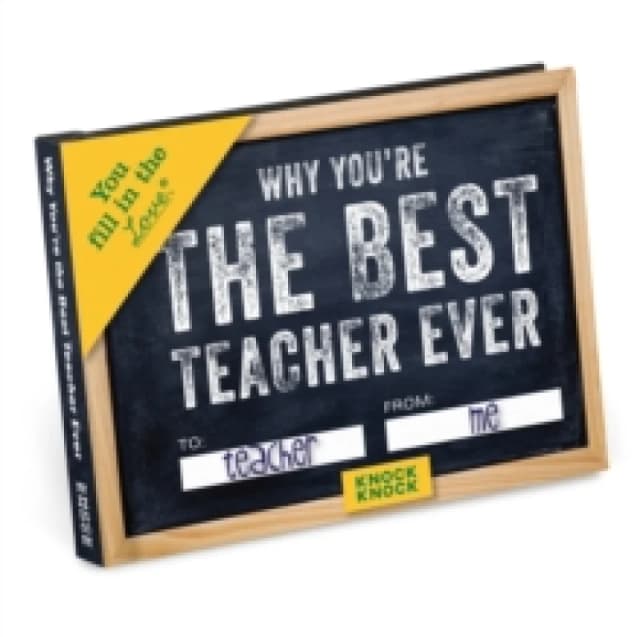 Knock Knock Why Youre the Best Teacher Ever Book Fill in the Love Fill-in-the-Blank Book & Gift Journal Notebook / blank book