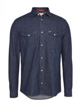 Tommy Jeans Tjm Western Denim Shirt - Denim Blue