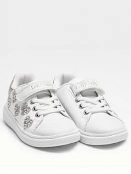 Lelli Kelly Heart Glitter Trainer - White