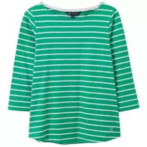 Crew Clothing Womens Essential Breton Vivid Green 10