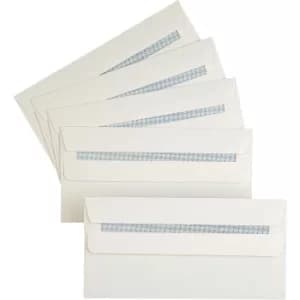 DL 100GSM White Low Window S/S Envelope (1000)