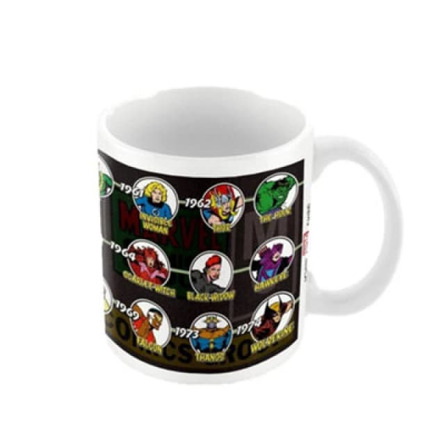 Marvel Timeline Of Ages Mug White unisex