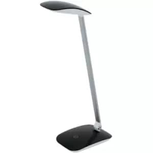 Cajero LED Desk Task Lamp Black 4 Step Dimming - Eglo