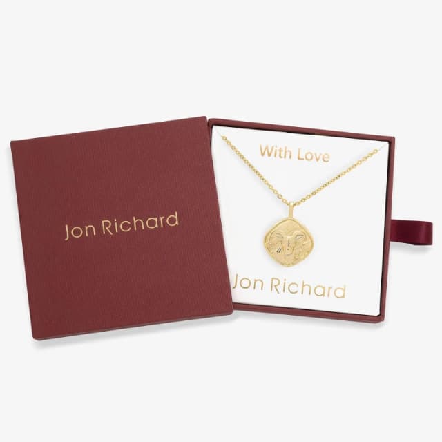 Jon Richard Gold Plated Molten Horoscope Necklace - Capricorn Gold female One Size