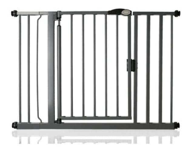 Bettacare Auto Close Pet Gate, 103.8Cm - 110.8Cm, Slate Grey, Pressure Fit Stair Gate For Dog & Puppy