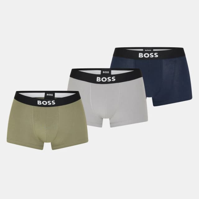 Boss Three-pack of logo-waistband boxer briefs Trunks Small Multi 43297870350