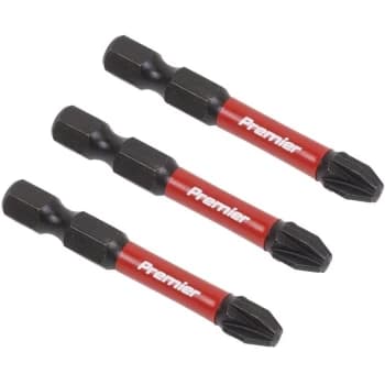 Sealey - AK8234 Pozi #3 Impact Power Tool Bits 50mm - 3pc