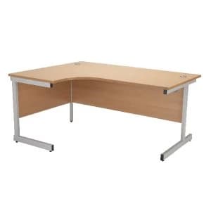 Jemini Beech 1800mm Left Hand Radial Cantilever Desk KF838051