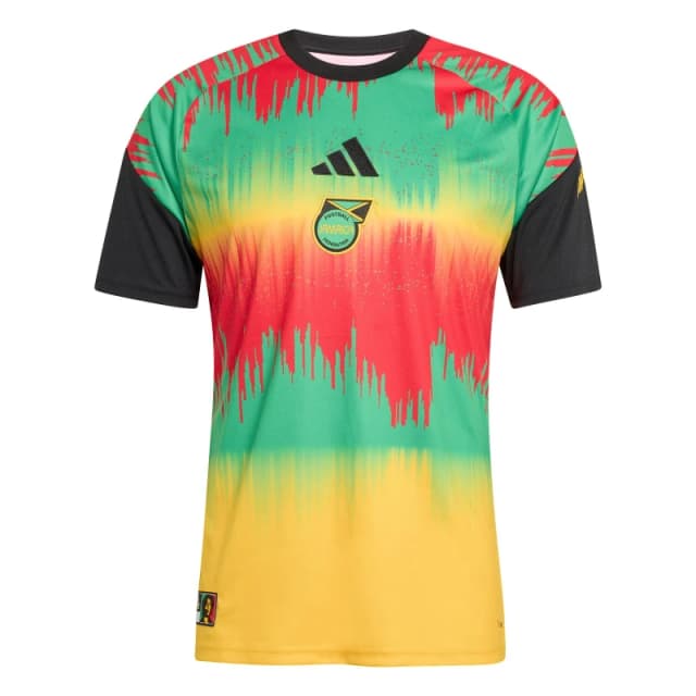 adidas Mens Jamaica Pre-Match Shirt 2026 Gold/Green male S