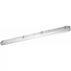 05-leds C4 - Solid ceiling lamp, polycarbonate, gray, 126 cm