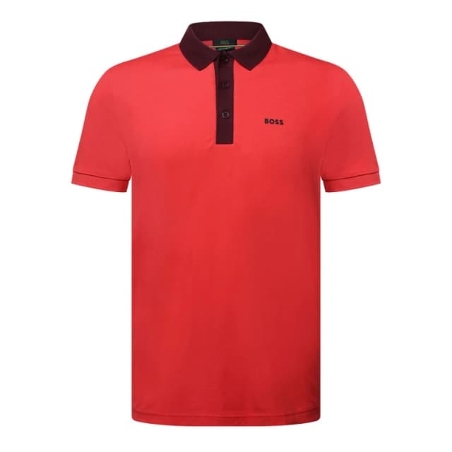 Boss Paule Rib Polo Shirt Red male S