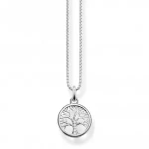 Silver Zirconia White Necklace KE2092-051-14-L42V