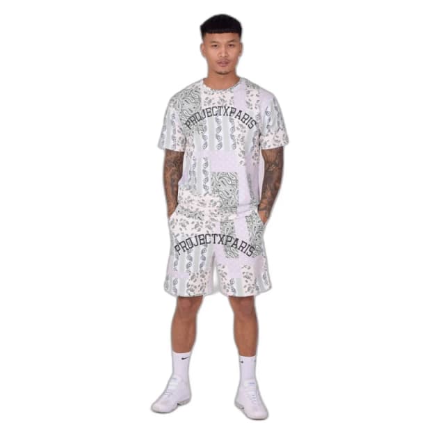 Project X Paris Shorts with pattern Project X Paris Bandana Gris Male M
