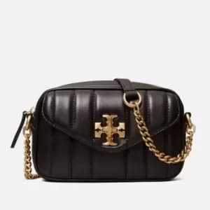 Tory Burch Womens Kira Heirloom Mini Camera Bag - Black/Rolled Gold