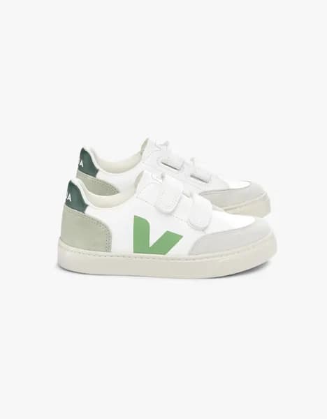 Veja Kids V-12 Trainers Extra White Multico Clay, 7.5 Infant