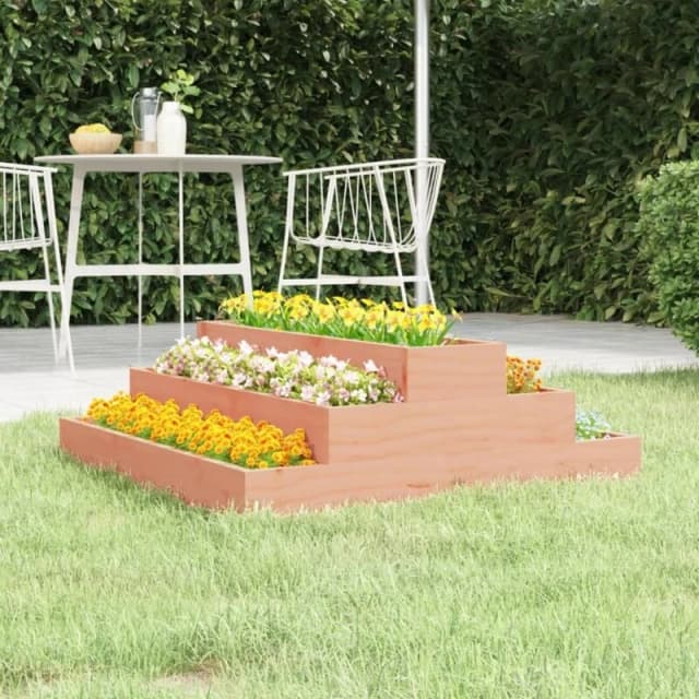 VIDAXL Planter 80x80x27cm Solid Wood Douglas vidaXL 8720845678463