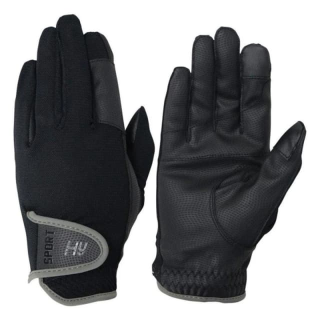 Hy5 Mens Sport Dynamic Lightweight Riding Gloves in Black Size: XS Black Male XS