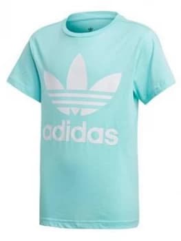 Adidas Originals Childrens Trefoil Tee - Blue White