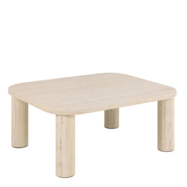 Furniture To Go Solano Square Coffee Table In Light Travertine 60 X 60 Cm
