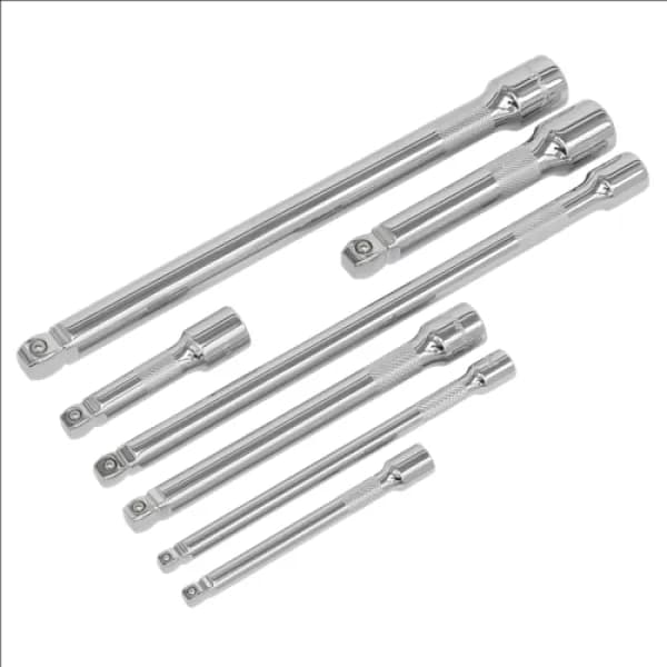 Sealey AK770 Wobble/Rigid Extension Bar Set 7pc 1/4, 3/8 & 1/2Sq Drive