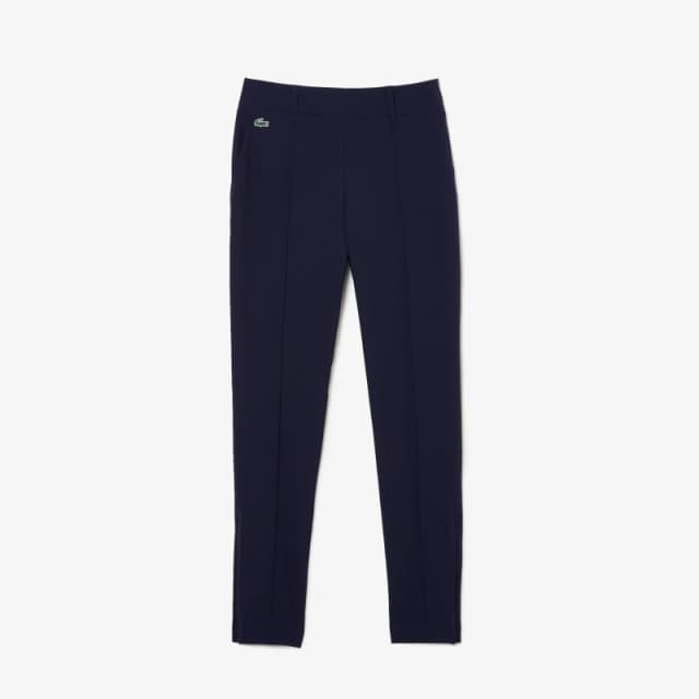 Lacoste Womens Straight Leg Trousers Navy Blue female 6 (34)
