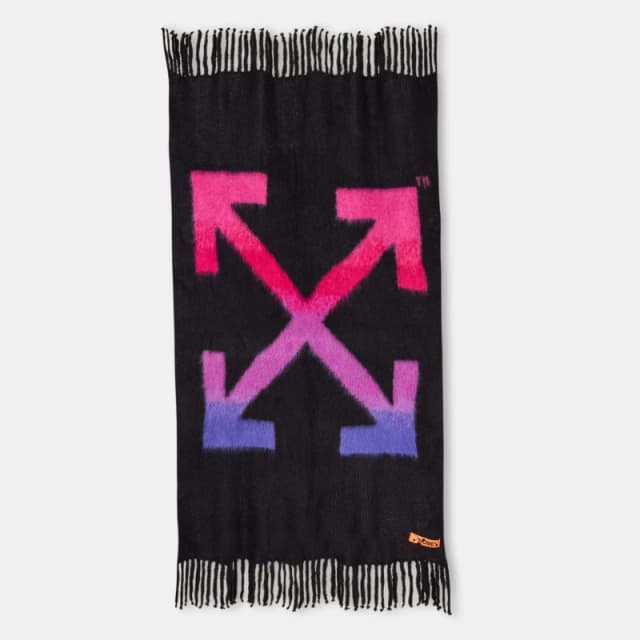 Off White Blanket Black/Fuchsia unisex One Size