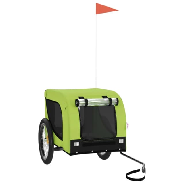 VIDAXL Vidaxl - Pet Bike Trailer Green and Black Oxford Fabric and Iron 8720845770969