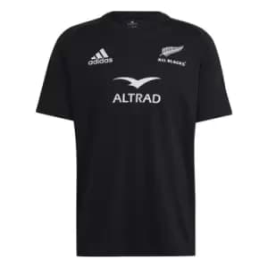 adidas New Zealand All Blacks Home T Shirt 2022 2023 Mens - Black